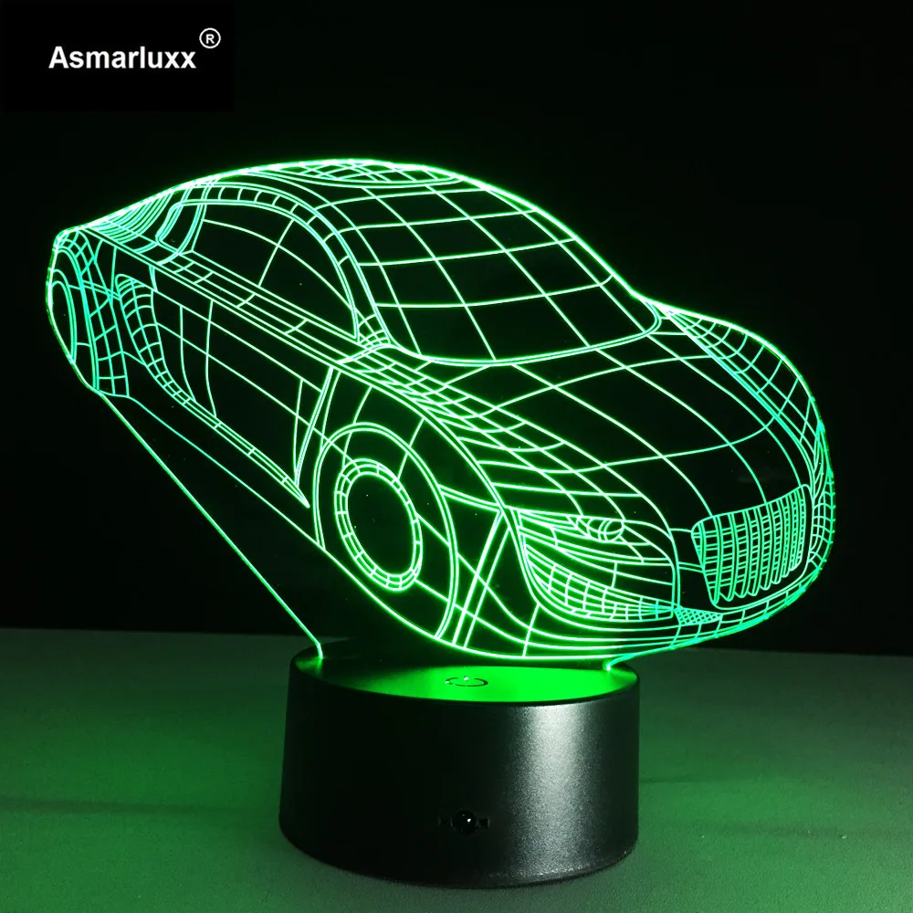 Автомобильный спортивный крутой автомобильный 3D декоративный светильник в