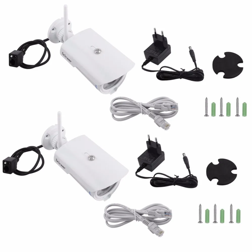 

2pcs HD 720P IP Camera Wireless Network WIFI Outdoor Indoor Home Security Monitor Camera SP007 EU Plug ship from GERMANY