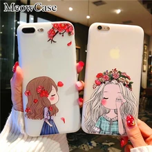 MeowCase Phone Cases For Apple iPhone X 7 8 6 6S Plus Case Cover Cute Silicone