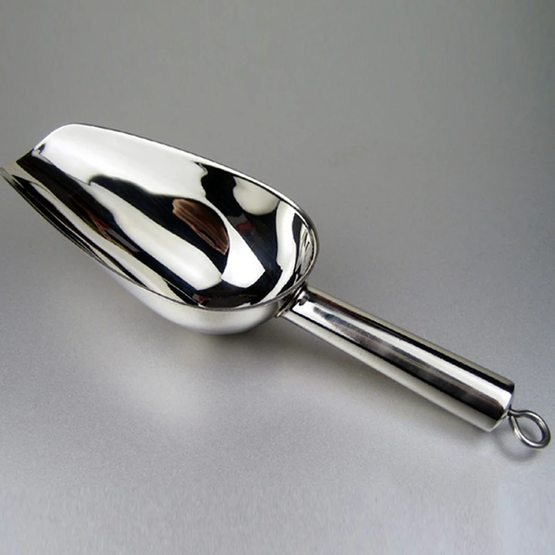 

Milk tea stainless steel ice cookie scoop flour shovel dried nut kitchen metal scoop