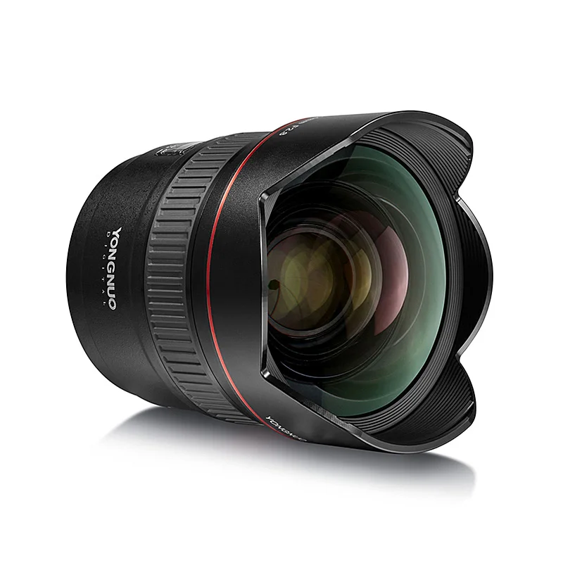 Ультра широкоугольный объектив YONGNUO YN 14 мм F2.8 для камеры Canon 5D Mark III IV 6D 700D 80D 70D|prime