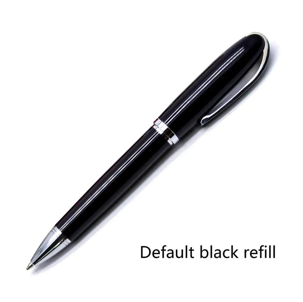 CCCAGYA A009 красная черная металлическая шариковая ручка для обучения в офисе, школе, канцелярский подарок; ручка и бизнес-отель, принадлежности для письма, ручки влюбленных - Цвет: Black - Black ink