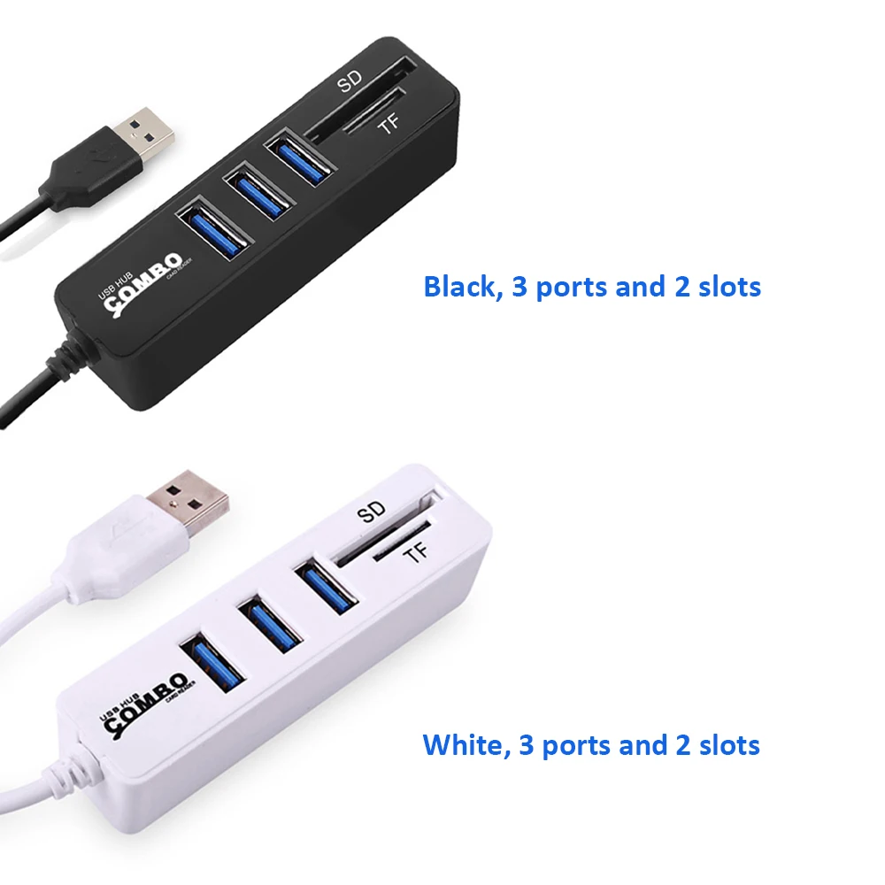 JDL-HSD8 usb-концентратор USB 2,0 концентратор комбо-разветвитель 3/6 портов дополнительно USB 2,0 high speed Mini 2 в 1 SD TF кардридер для ноутбука