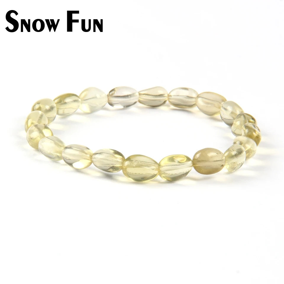 Стильные браслеты из цитрина свободной формы Snow Fun модные женские украшения|jewelry