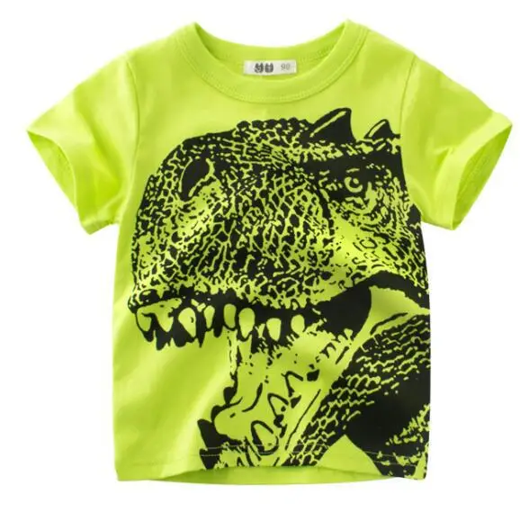 Г. Летняя футболка с рисунком динозавра для маленьких мальчиков, детские футболки с изображением Льва для маленьких мальчиков и девочек хлопковые топы с надписями для малышей - Цвет: t-shirt 5