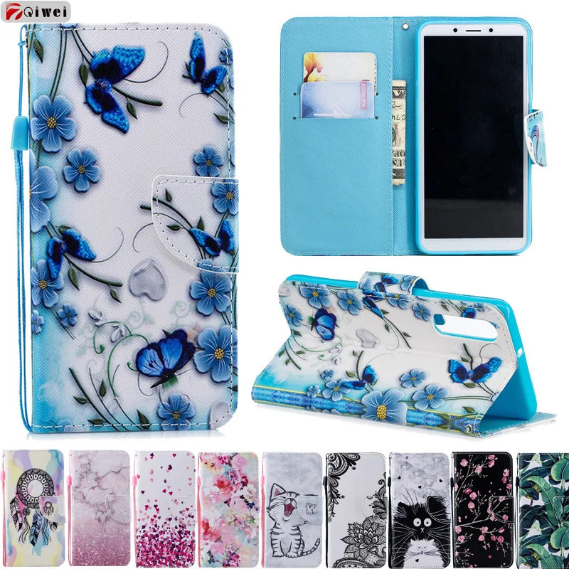 

Wallet Leather Case For Huawei Honor View 20 V20 P30 Pro P9 P10 Y9 2019 Mate 20 lite Honor 7X 8C Case Flip Cover Coque Stand