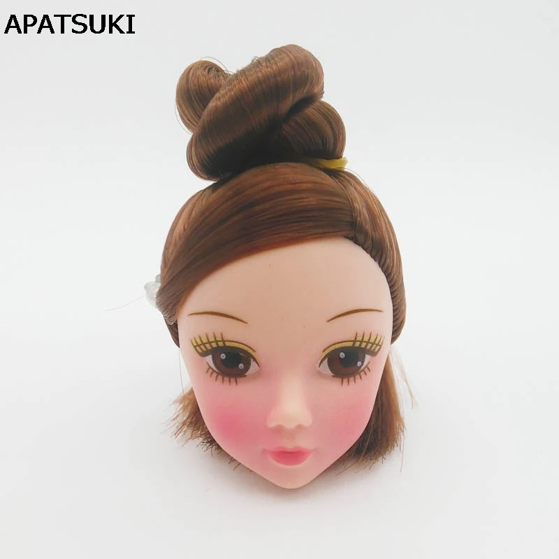 DIY Kids Toy Doll Head with Pretty Makeup Doll Accessories Head For