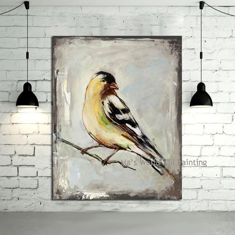 

Top Artist Hand painted Abstract Animal Wall Art Picture Wedding Gift for Home Decoration Oil Painting on Canvas Frameless