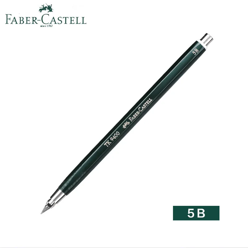 Faber Castell клатч карандаш TK 9400 2/3. 15 мм чертёжные механические/автоматические карандаши 3 H/5B/6B; включает 2 H/3B/F/H/5B/6B свинцовый стержень - Цвет: 1pc 5B