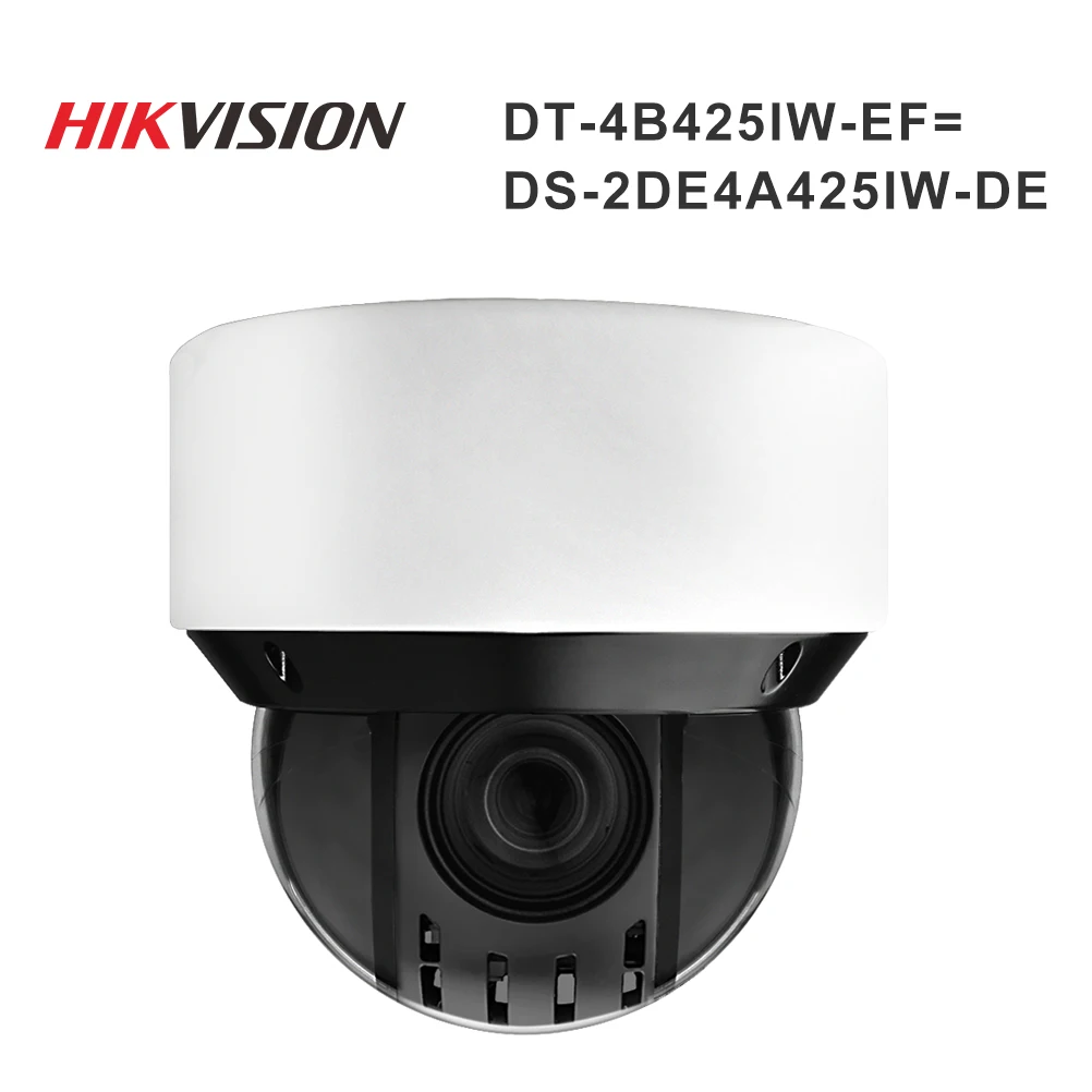 

Hikvision OEM PTZ IP Camera DT-4B425IW-EF from DS-2DE4A425IW-DE 4MP 4mm-100mm 25X zoom Network POE H.265 IK10 ROI WDR DNR Dome
