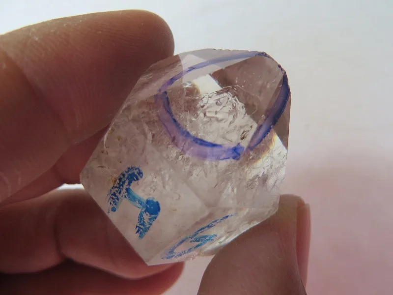 

Natural Quartz Crystal Herkimer Diamond W 1 Moving ENHYDRO Bubble 27g