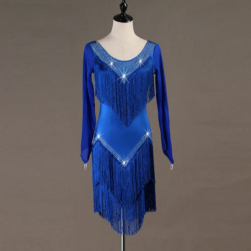 

Custom fringe latin dance dress for women girl tango samba rumba latin dance competition dresses latin dance costumes women girl