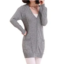 Spring Autumn Cashmere Sweater Knitted Women Middle-long Female Cardigan Wool Loose Long-sleeve Plus Size Sweater Caot цена Spring Autumn Cashmere Sweater Knitted Women Middle-long Female Cardigan Wool Loose Long-sleeve Plus Size Sweater Caot цены онлайн