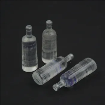

New 4pcs 1/6 Miniature Scale Dollhouse Resin Wine Bottle Model Ornament Food Pretend Play Doll Toy Kitchen Accessory