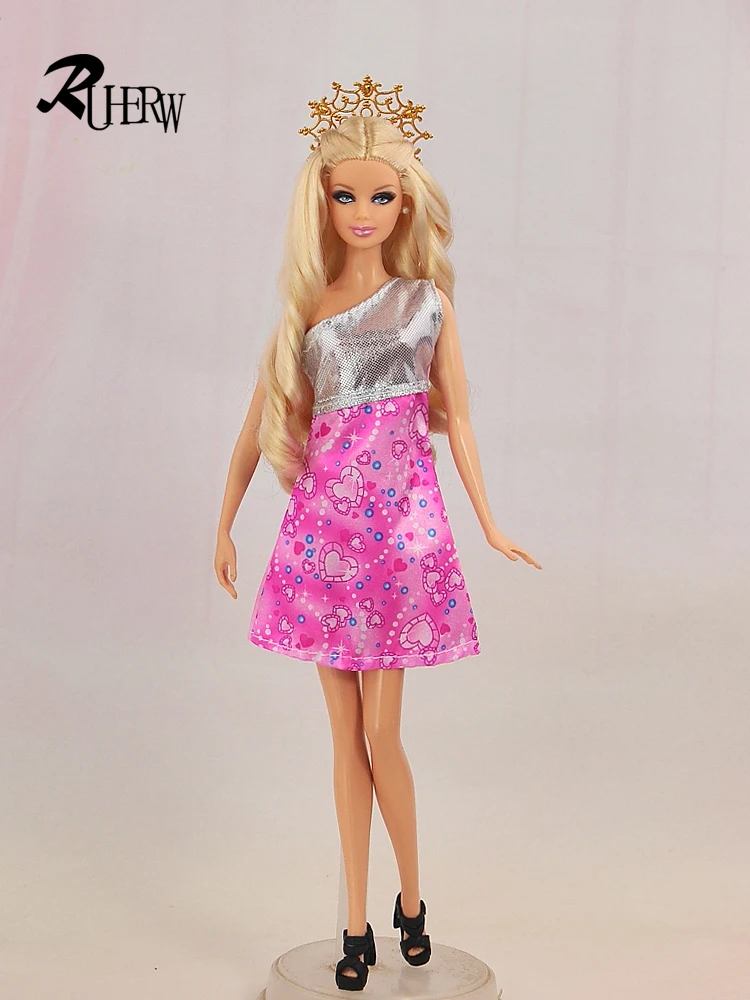 5 шт./лот, Новая высококачественная одежда, платье куклы и модная одежда для куклы Барби