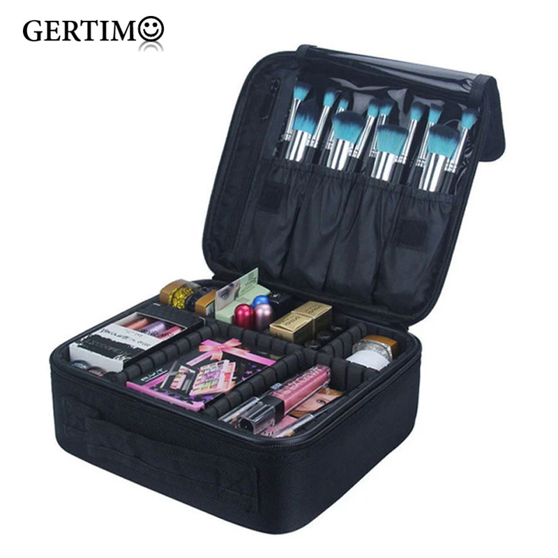 

Big Capacity Makeup Box For Women Travel Waterproof Professional Toiletry Bags Female Necessaire Make Up Bag Cosmetic Cases 318