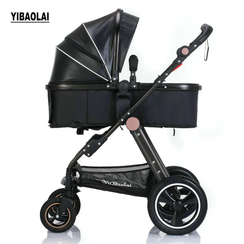 

2019 new baby trolley high landscape 2 to 1 baby stroller double faced children free shipping in four seasons in Russia