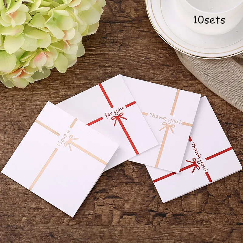 

10sets Letter Greeting Card Birthday Party Thanksgiving Wish Wishes DIY Card