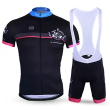 Новое поступление летние велосипедные Джерси для мужчин крутой Рисунок собаки MTB велосипед/велосипедные наборы дышащий Ropa Ciclismo короткий рукав спортивная одежда