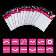 10 упаковок Французский маникюр Smile Tip Guides педикюр DIY Nail Art sticker s Брендовые женские инструменты для макияжа УФ-гель для дизайна ногтей стикер