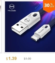 Mcdodo USB кабель для iPhone x 8 7 Plus 2.1A Lightning-USB кабель передачи данных для быстрой зарядки для iPhone 6 iPad шнур для мобильного телефона