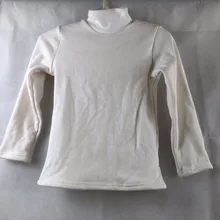 Children’s T-shirts Autumn Winter solid Thermal Underwear For Teenage Winter Velvet Shirts Boys Sweatshirt Kids Tops GW250