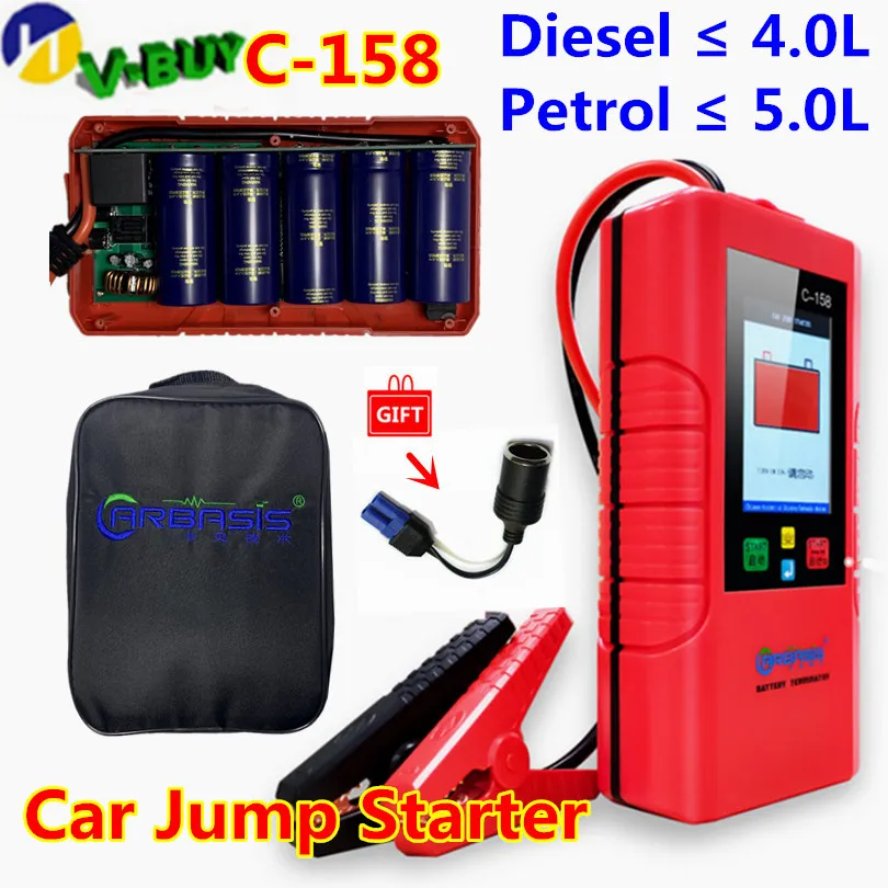 

3pcs DHL New arrive Car jump starter Great discharge rate Diesel petrol power bank For car vehicle booster start jumper battery