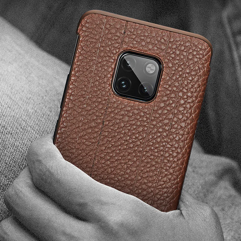 

XOOMZ Brand Genuine Leather Cover For Huawei Mate 20 Pro X Intelligent Sleep Cowhide Smart Flip Phone Case For Huawei Mate20
