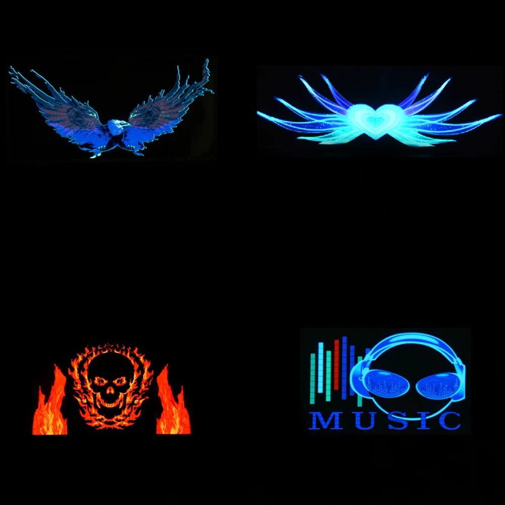

Music Car Sticker Sound Activated Equalizer Neon Light Car Music Rhythm LED Flash Light Led Car Decoration Lamps Car Styling