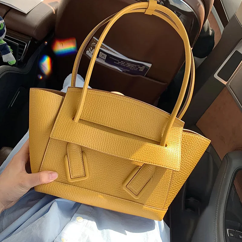 

SXCNN Genuine leather Ladies Hand Bags Famous Brand Luxury Handbags Women Bags Designer Fashion Shoulder bag Large capacity Tote