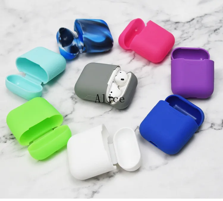 Мягкий силиконовый чехол для Apple Airpods зарядный Airpod защитный противоударный fundas |