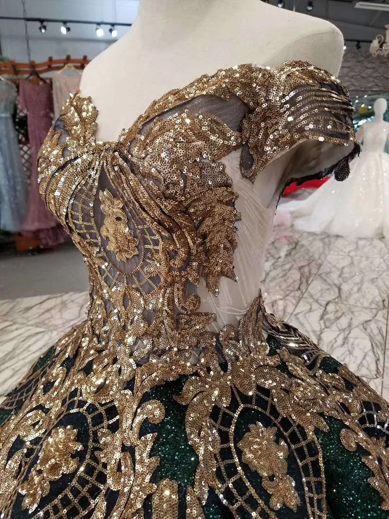 LSS167 Роскошные блестящие платья в Дубае женские вечерние с открытыми плечами