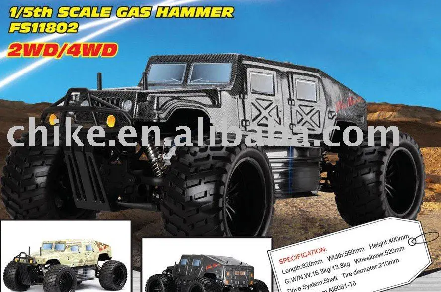1/5 scale 30cc 4WD gas RC HUMMERin RC Cars from Toys & Hobbies on