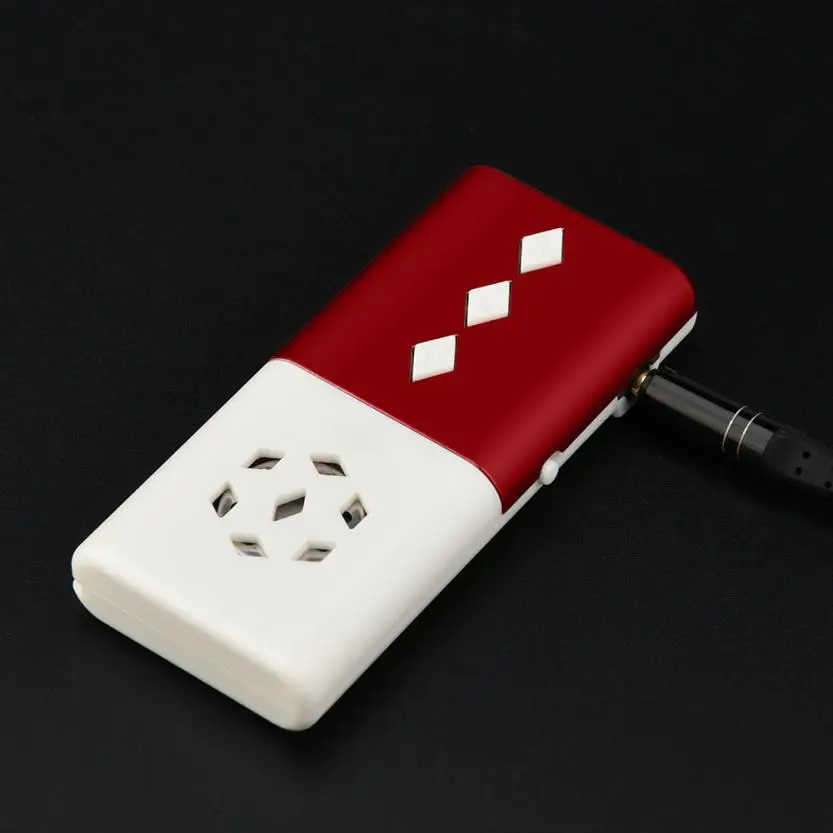 BINMER MP3 мини USB MP3 музыкальный медиаплеер свет Поддержка 16 GB карта Micro SD динамик для карты TF MP3 плеер DE04 Прямая - Цвет: Серый