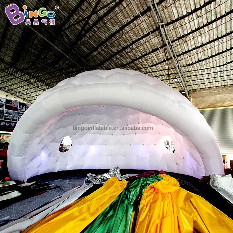  Customized LED Lighting 26 feet Inflatable igloo dome Tent / 8m inflatable giant inflatable igloo t