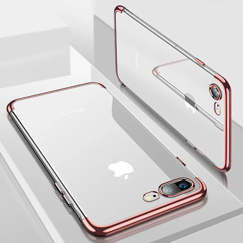 Silicon Clear Soft Case for iPhone X 10 XS Max XR 6S 6 s 6Plus 6SPlus 7 8 7Plus 8Plus Phone Cover Casing |