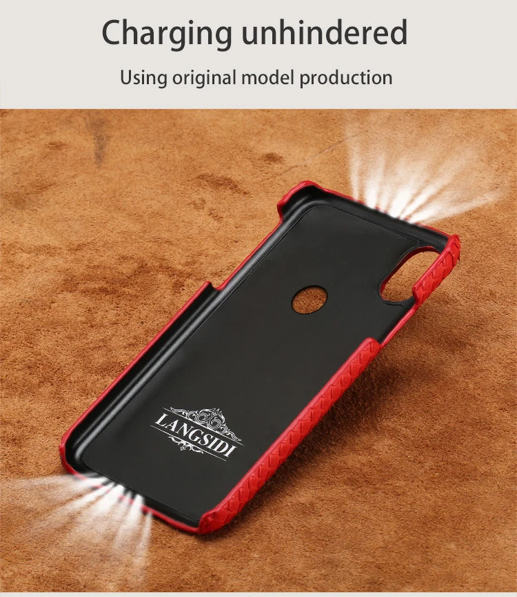 Genuine Leather Phone case For Xiaomi Mi Max 3 Mix 2S 6 8 A1 A2 Lite Natural Python Skin For Redmi Note 5 Pro 4X 5A 5 Plus