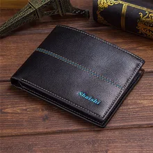 2016 Fashion New Designed Men Leather ID credit Card holder Clutch Coin Purse Wallet Hot Sale Waist Pack