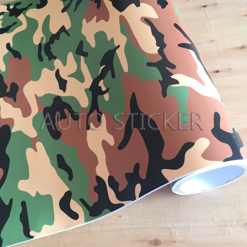 Green coffee snow camo vinyl 2