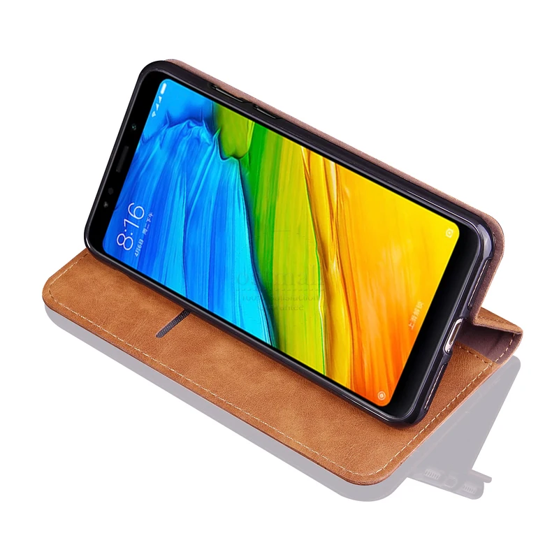 Luxury Retro Slim Leather Flip Cover For MI XiaoMi RedMI 5 plus Case Wallet Card Slot Stand Magnetic Book Cover Phone Cases Luxury Retro Slim Leather Flip Cover For MI XiaoMi RedMI 5 plus Case Wallet Card Slot Stand Magnetic Book Cover Phone Cases