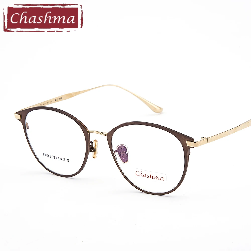 Женские и мужские очки Chashma оправа из чистого титана супер легкие очки|pure titanium
