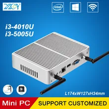 XCY Mini PC Intel Core i3 4010U 5005U 2.0 ГГц Двухъядерные офиса и Дома Мини Настольных Компьютера VGA HDMI WI-FI Windows10 HTPC