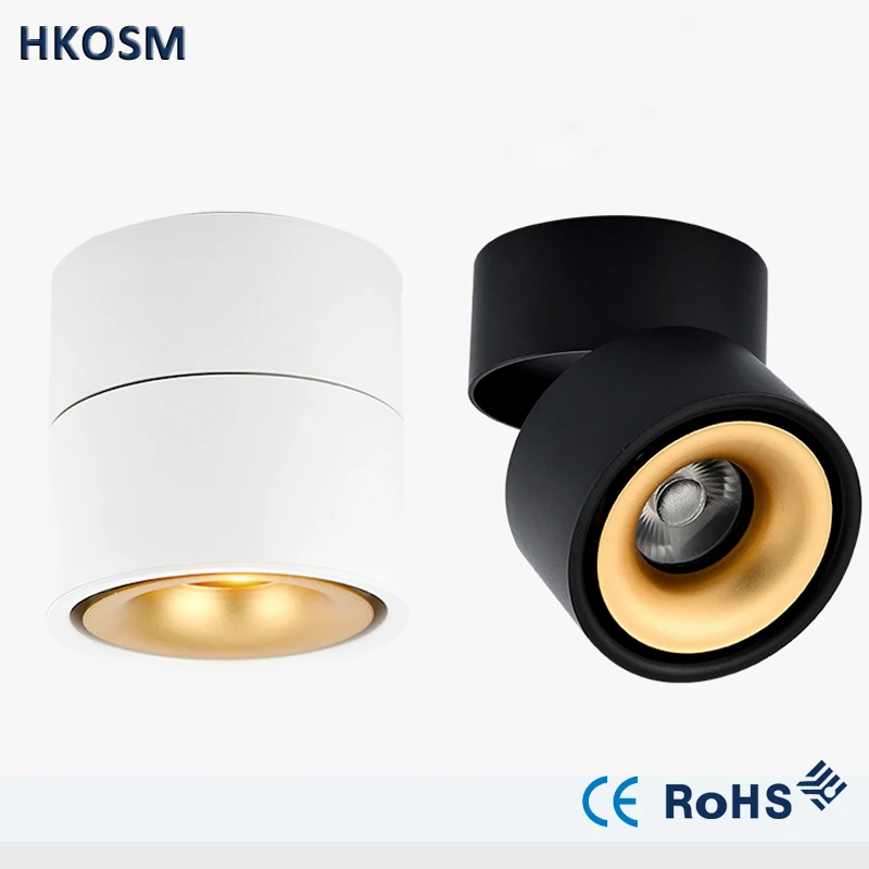 

Surface Mounted LED Spot Light 360 Rotation LED Downlights 5W 7W 12W 20W COB Downlights AC85-265V LED Ceiling Lamps