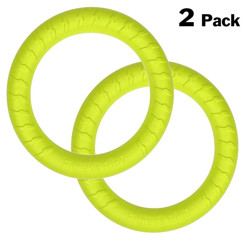 

2PCS/Pack Dog Toys Ring Water Floating Outdoor Fitness Flying Discs Tug Of Interactive Training Ring Fitness Flying Discs