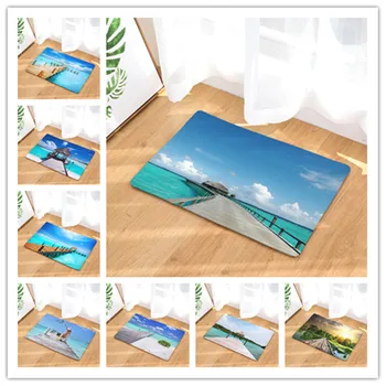 

Anti- Slip Welcome Floor Mats View print Mats Hallway Kitchen Rug Decoration Stair Carpets Light Thin Crafts Rugs