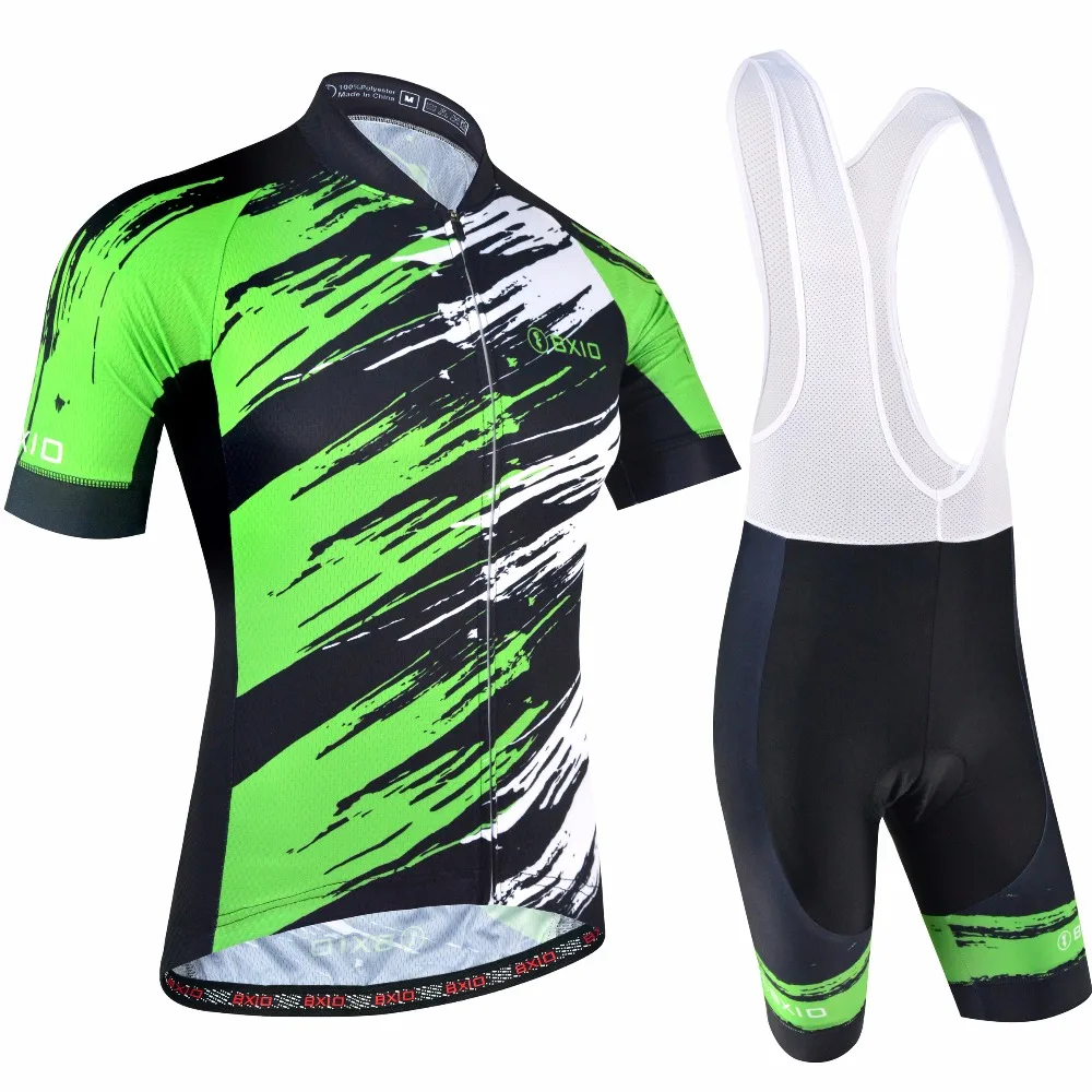 Original BXIO Brand Black Green Cycling Clothing Men Breathable