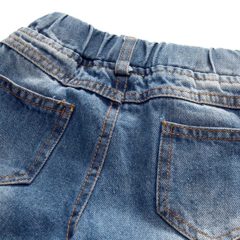Модные джинсы для маленьких девочек с вышитыми бабочками; крутые джинсовые брюки; Детские повседневные джинсы для девочек; леггинсы; штаны