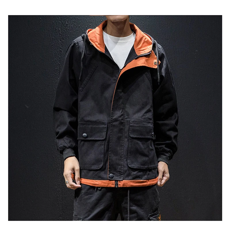 Army Green Trench Coat Men Korean Style Fashion Clothing Male Hooded Trench Coat Jacket Mens  (23)