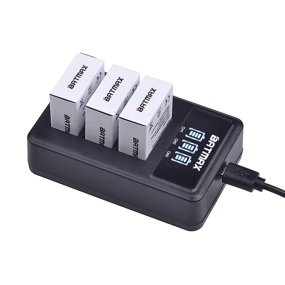Substituição da Bateria + Led Duplo para Gopro Herói Gopro Hero3 Carregador Usb go Pro Câmeras 4 Pçs 1250mah 3 - Image 4