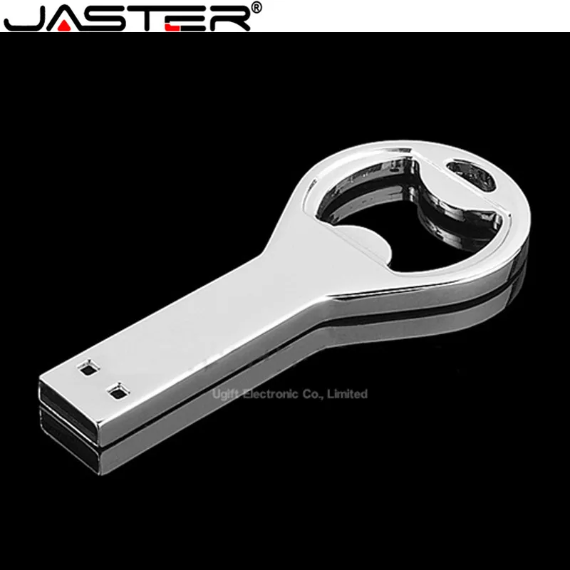 

JASTER Metal Bottle Opener USB Flash Drive 4GB 8GB 16GB 32GB USB 2.0 pen drive on key usb sticks